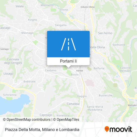 Mappa Piazza Della Motta