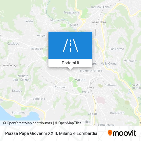 Mappa Piazza Papa Giovanni XXIII