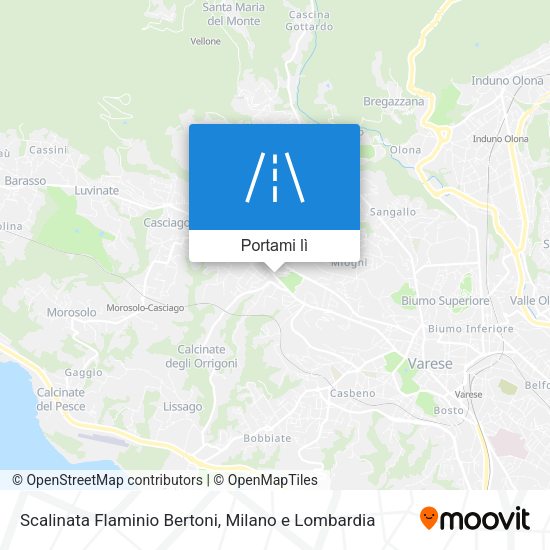 Mappa Scalinata Flaminio Bertoni