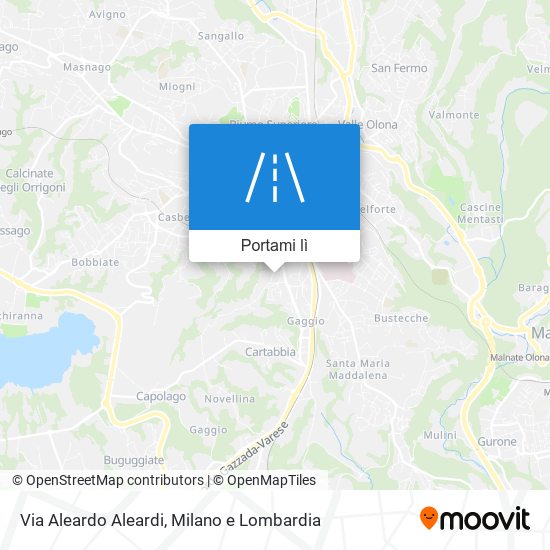 Mappa Via Aleardo Aleardi