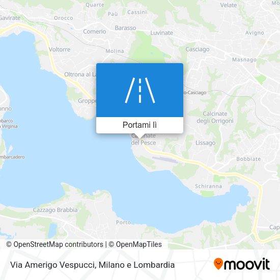 Mappa Via Amerigo Vespucci