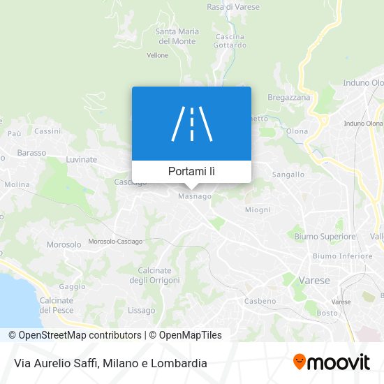 Mappa Via Aurelio Saffi