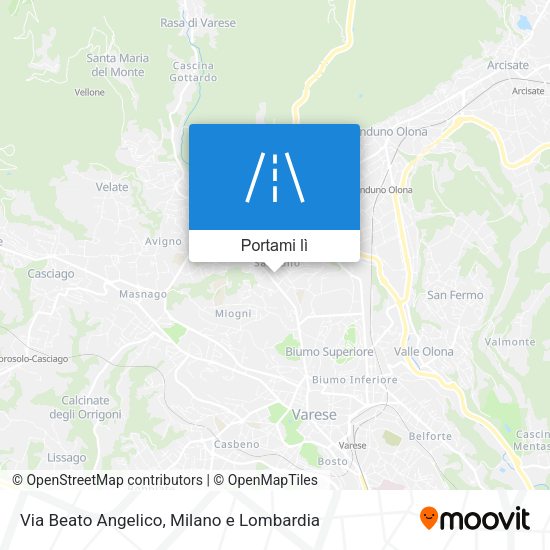 Mappa Via Beato Angelico
