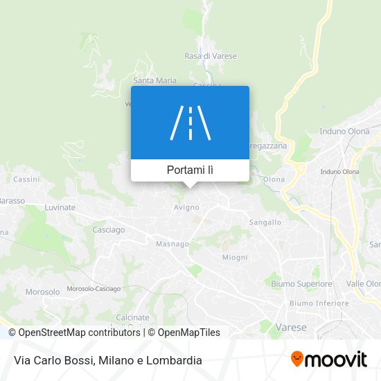 Mappa Via Carlo Bossi