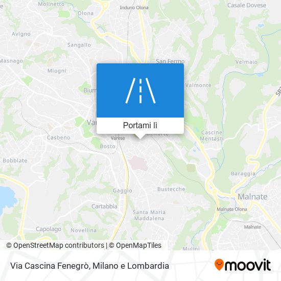 Mappa Via Cascina Fenegrò