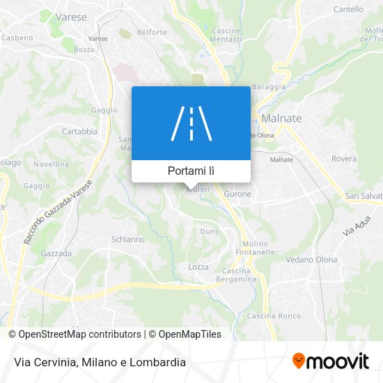 Mappa Via Cervinia