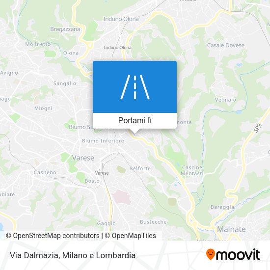 Mappa Via Dalmazia