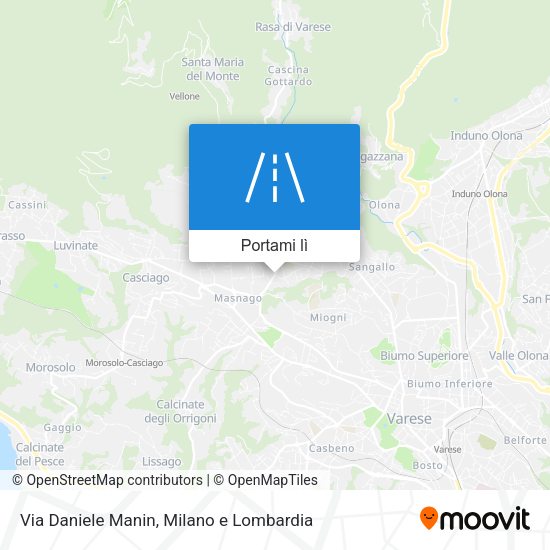 Mappa Via Daniele Manin
