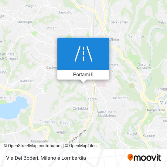 Mappa Via Dei Boderi