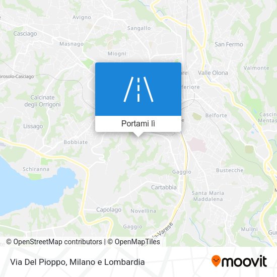 Mappa Via Del Pioppo