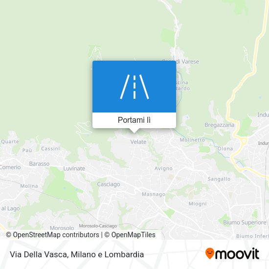Mappa Via Della Vasca