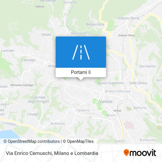 Mappa Via Enrico Cernuschi