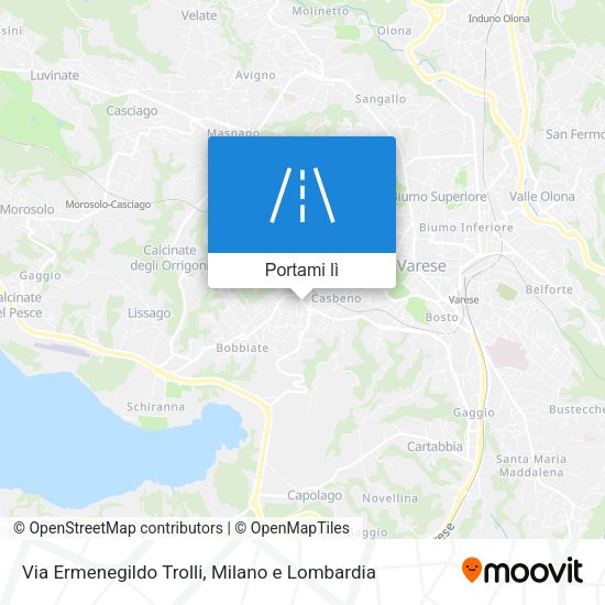 Mappa Via Ermenegildo Trolli