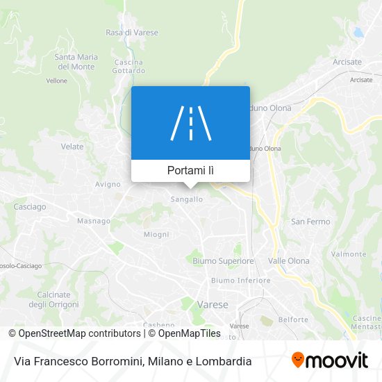 Mappa Via Francesco Borromini