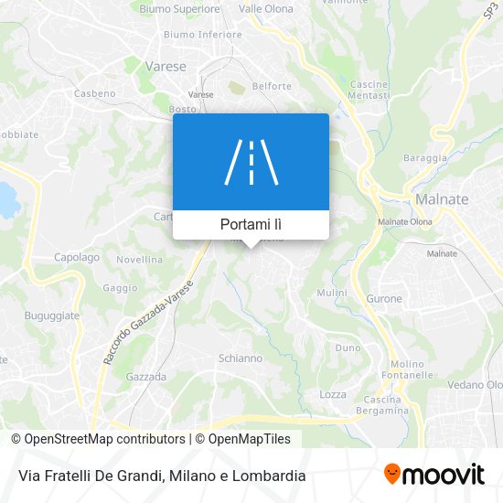 Mappa Via Fratelli De Grandi