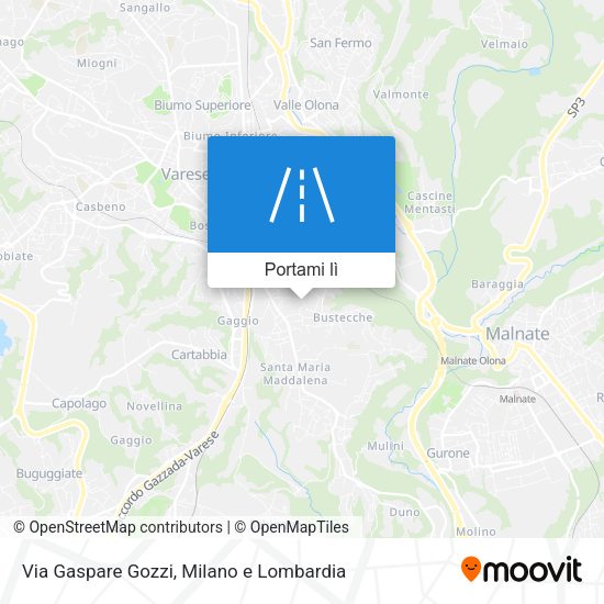 Mappa Via Gaspare Gozzi