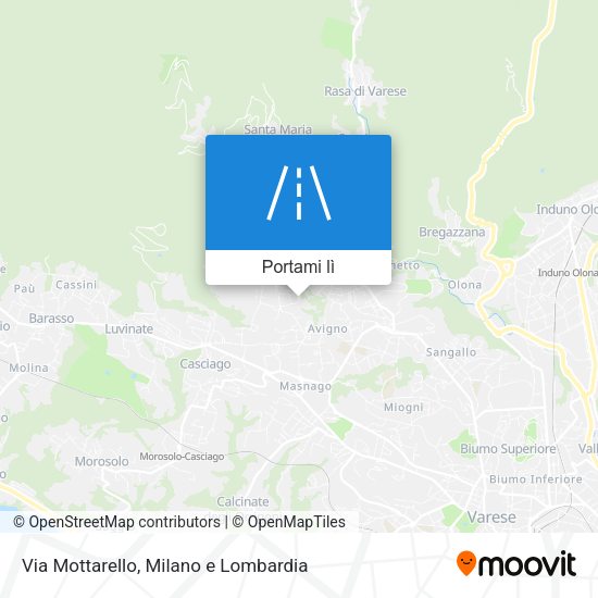 Mappa Via Mottarello