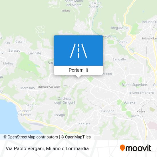 Mappa Via Paolo Vergani