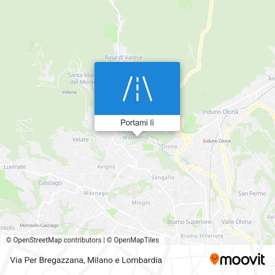 Mappa Via Per Bregazzana