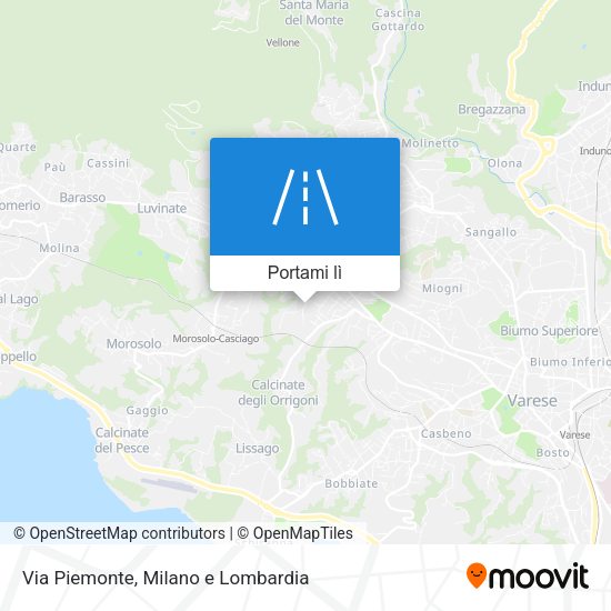 Mappa Via Piemonte