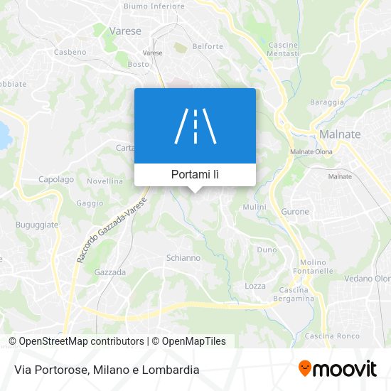Mappa Via Portorose