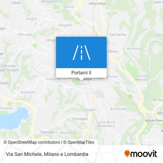 Mappa Via San Michele