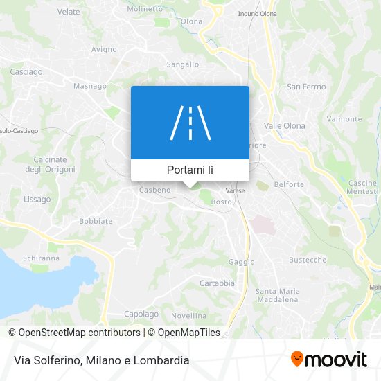 Mappa Via Solferino