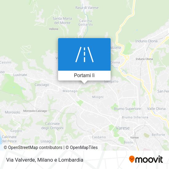 Mappa Via Valverde