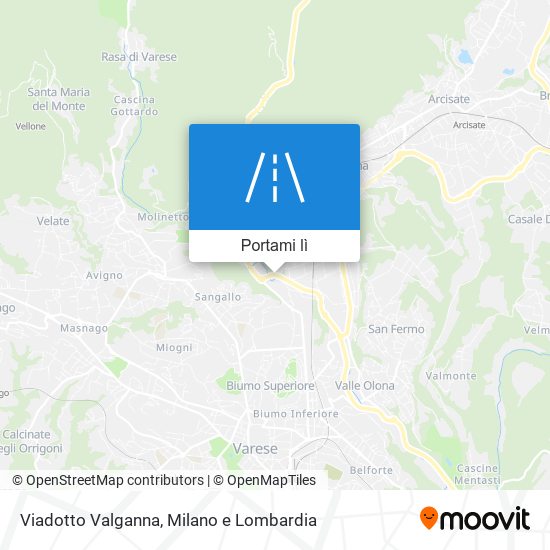 Mappa Viadotto Valganna