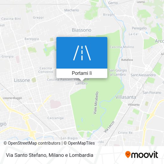 Mappa Via Santo Stefano