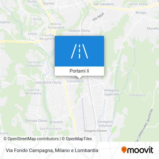 Mappa Via Fondo Campagna