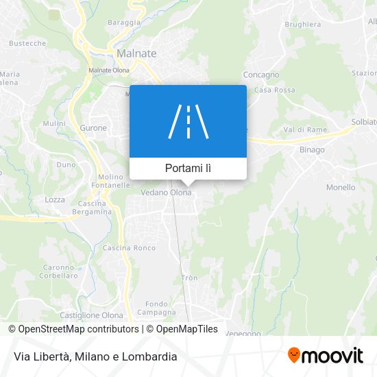 Mappa Via Libertà
