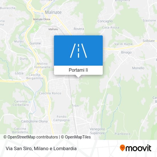 Mappa Via San Siro