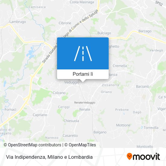 Mappa Via Indipendenza