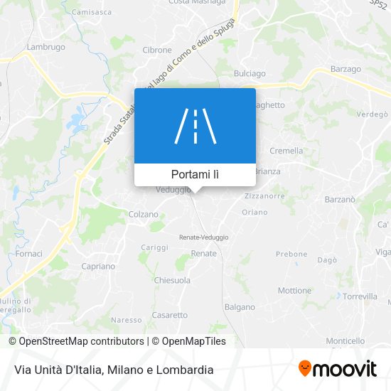 Mappa Via Unità D'Italia