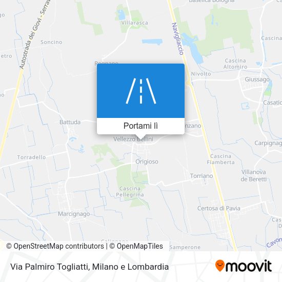 Mappa Via Palmiro Togliatti