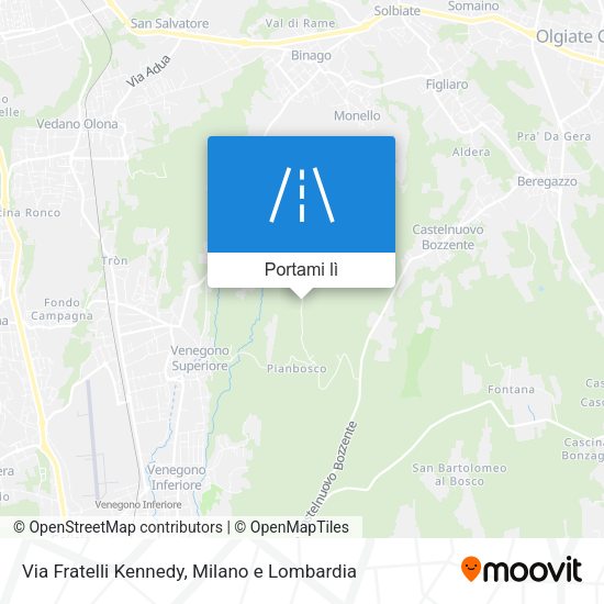 Mappa Via Fratelli Kennedy
