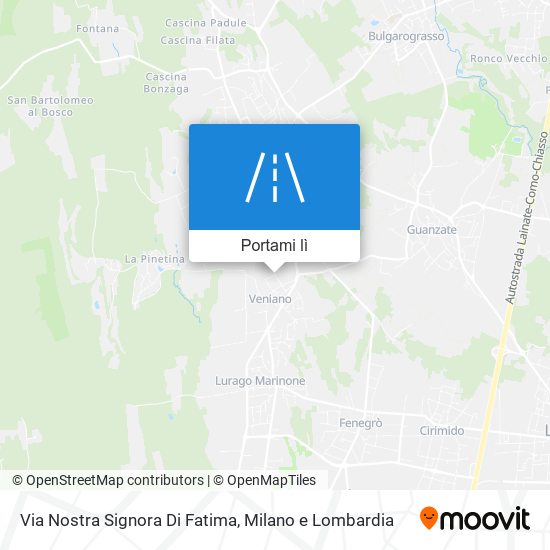 Mappa Via Nostra Signora Di Fatima