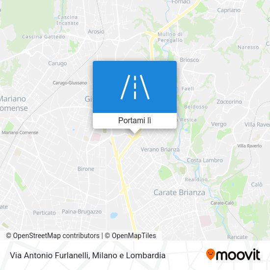 Mappa Via Antonio Furlanelli