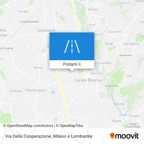 Mappa Via Della Cooperazione
