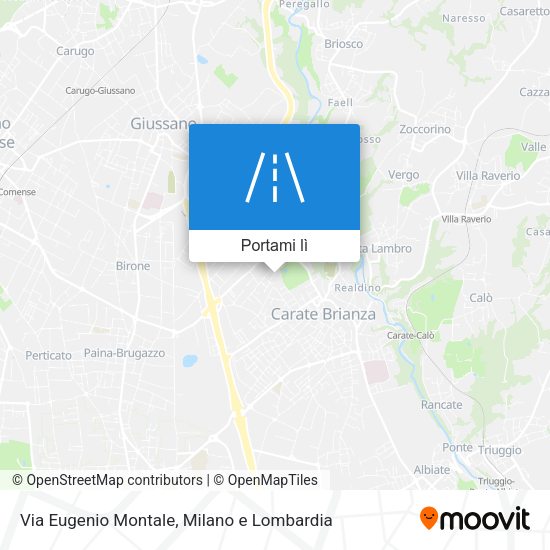 Mappa Via Eugenio Montale