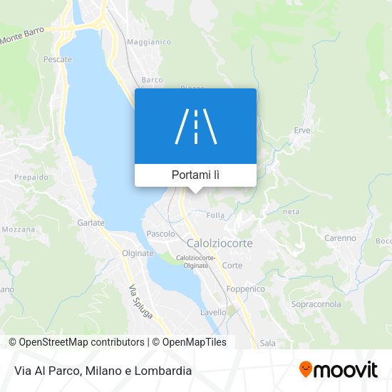 Mappa Via Al Parco