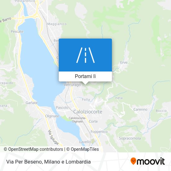 Mappa Via Per Beseno