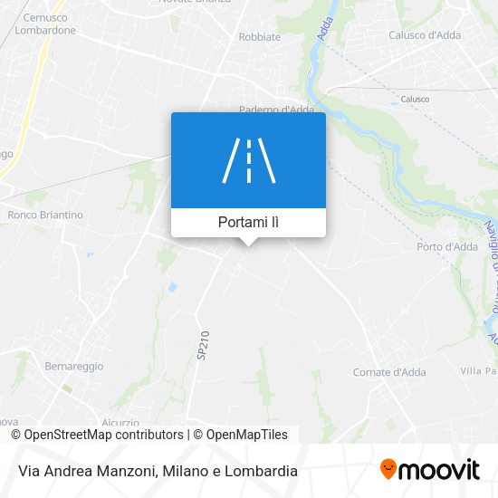 Mappa Via Andrea Manzoni