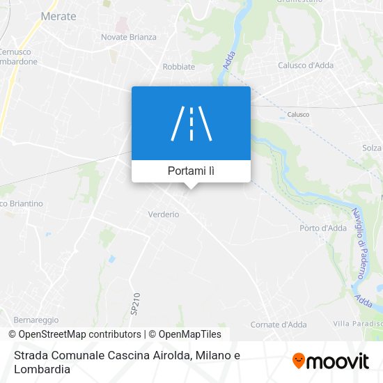 Mappa Strada Comunale Cascina Airolda