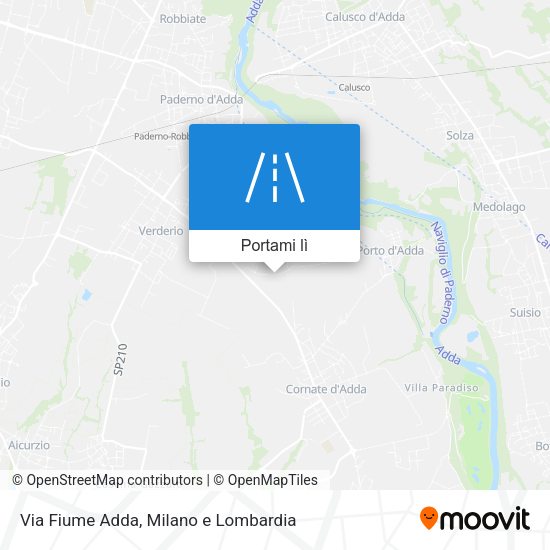 Mappa Via Fiume Adda