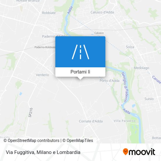 Mappa Via Fuggitiva