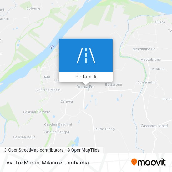 Mappa Via Tre Martiri