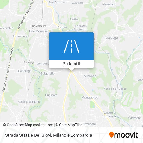 Mappa Strada Statale Dei Giovi