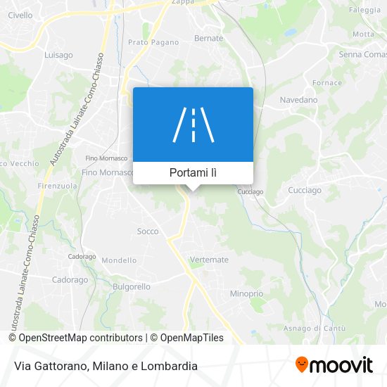 Mappa Via Gattorano
